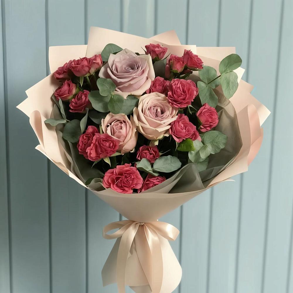 Букет цветов из: Гвоздики и Розы в Доргелях