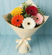Букет цветов из:  Герберы в Доргелях