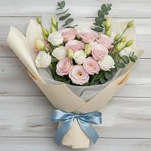 Букет цветов из:  Лизиантусы в Доргелях