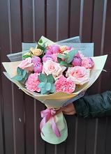 Букет цветов из:  Розы и Гвоздики #REPLACE_PRED# Доргелях