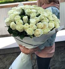 Букет 35 Белых роз #REPLACE_PRED# Доргелях