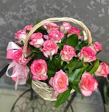 Цветочная композиция из Розы в корзине #REPLACE_PRED# Доргелях