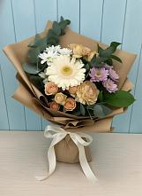 Букет цветов из:  Герберы и Хризантемы в Доргелях