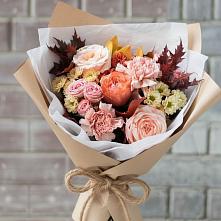 Букет цветов из:  Гвоздики, Хризантемы и Розы в Доргелях