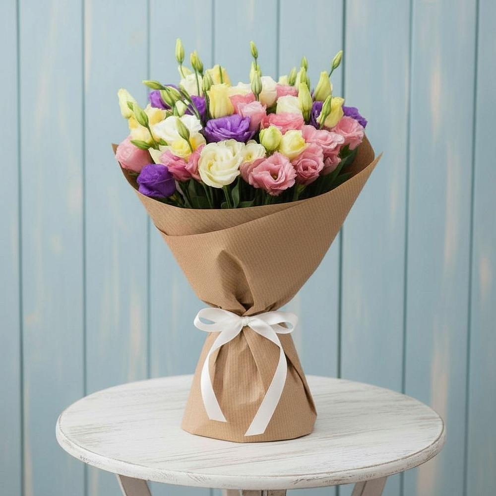 Букет цветов из: Лизиантусы в Доргелях