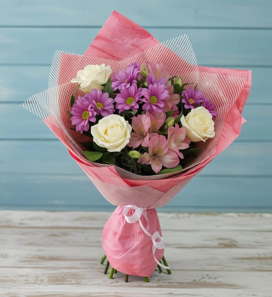 Букет цветов из: Герберы в Доргелях